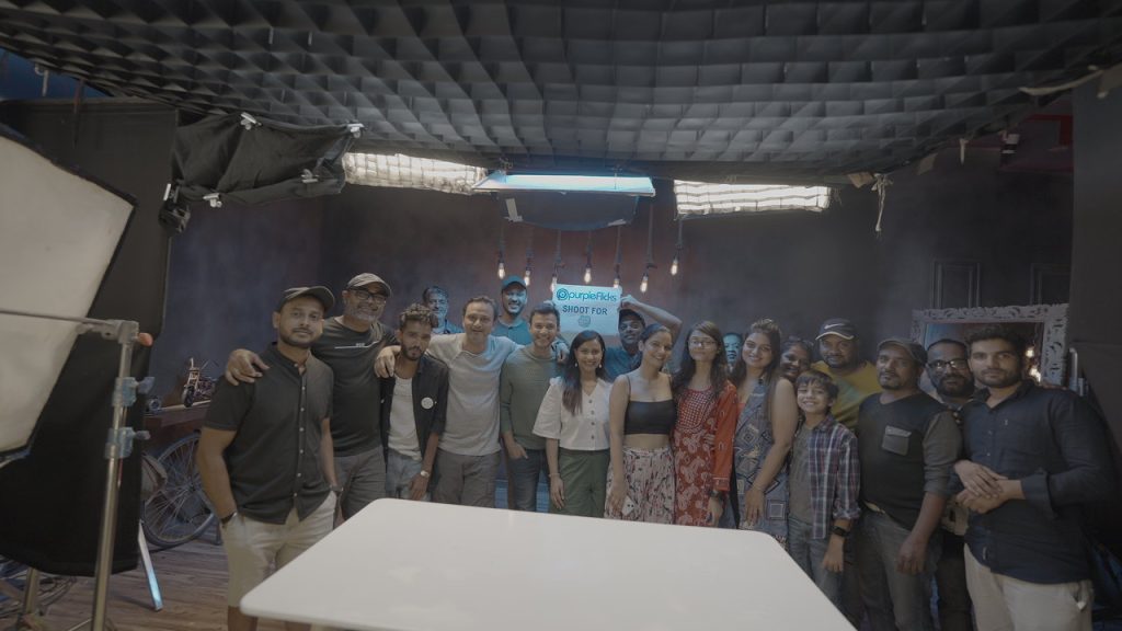 Director arvind gupta at purple flicks production team