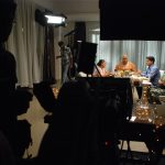 Filmmaker Arvind Gupta directing an ad film on set